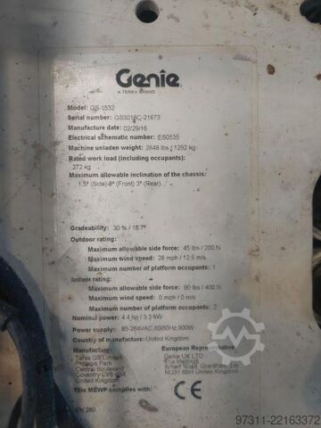 Scissor lift Genie GS-1532