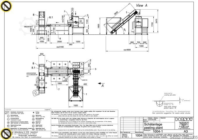 Fully peeling & vacum potatoes line Dornow 20M-AT-MS