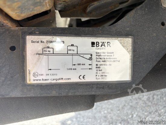 Panel van IVECO DAILY 35-160, IS35SC2AA KASTENWAGEN, L4H2 HEBEBüHNE, EURO 6