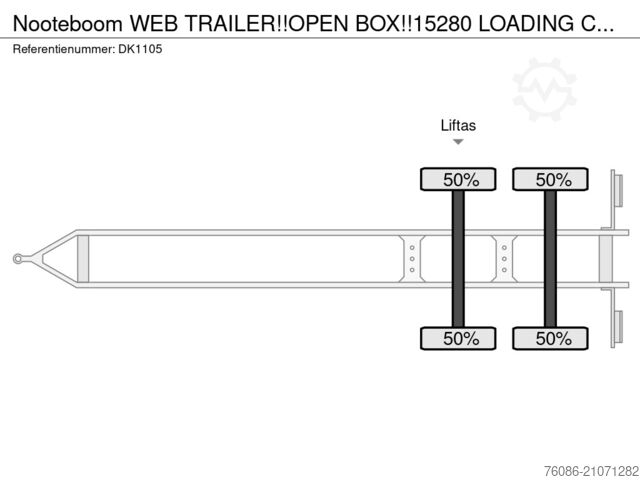 Plattformanhänger Nooteboom WEB TRAILER!!OPEN BOX!!15280 LOADING CAPACITY!!