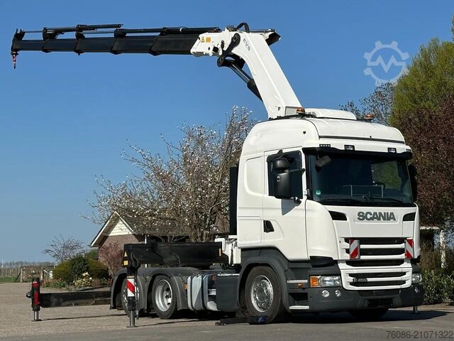 Volumen-SZM Scania R450 6x2 !!TRACTOR!!!CRANE/GRUE/HMF 50TM!!TOP!E...