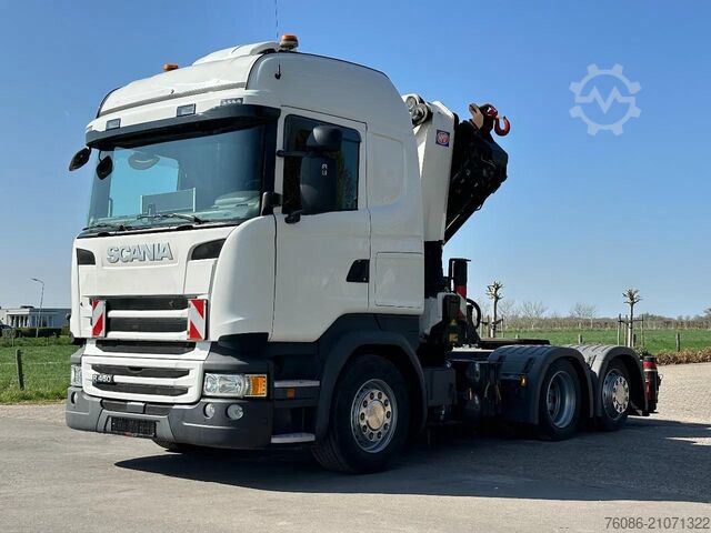 Volumen-SZM Scania R450 6x2 !!TRACTOR!!!CRANE/GRUE/HMF 50TM!!TOP!E...