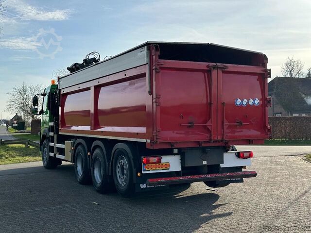 Tipper with crane Volvo FM 430 !!8X4 TRIPLE!! EURO6!! Z-KRAAN!!/KIPPER!...