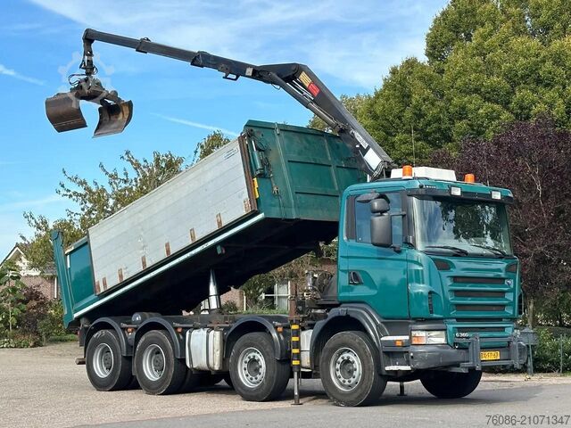3-Seiten-Kipper Scania G360 8x4!!Z-Kraan/KIPPER!!