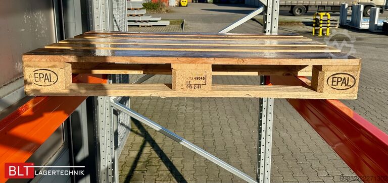 Schwerlastregal ca. 14 lfm. Palettenregale H: 500cm Fachlast: 4500 kg , 60 Palettenplätze
