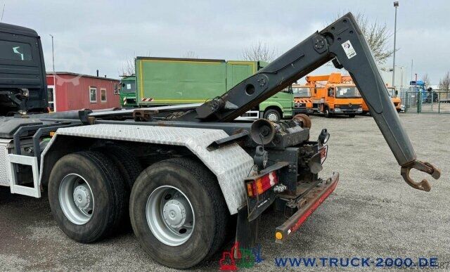 Roll-off tipper truck Mercedes-Benz Actros 3244 8x4 Meiller 30t.7m Container Blatt