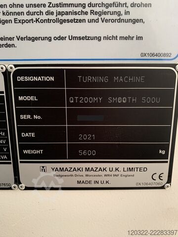 CNC-Dreh- und Fräszentrum Mazak QUICK TURN 200MY