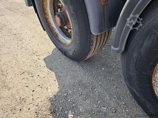 Container transport FLANDRIA 2 AXLE 20 FT CHASSIS STEEL SUSPENSION ROR DRUM