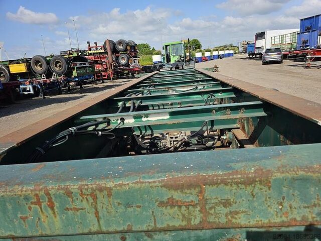 Container transport FLANDRIA 2 AXLE 20 FT CHASSIS STEEL SUSPENSION ROR DRUM