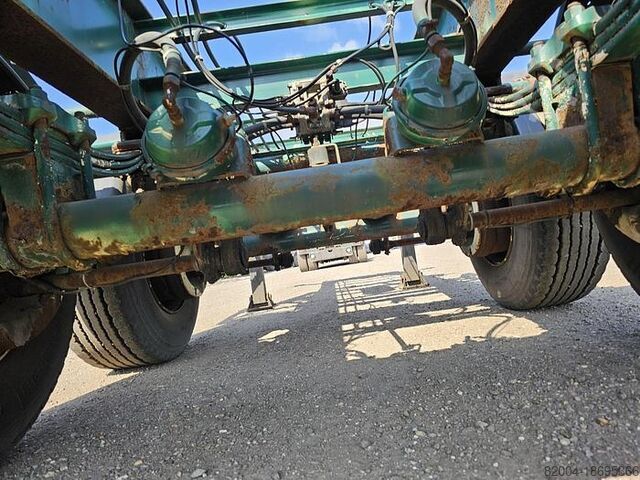 Container transport FLANDRIA 2 AXLE 20 FT CHASSIS STEEL SUSPENSION ROR DRUM