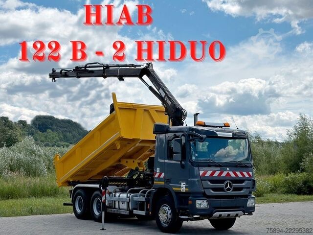 Autokran MERCEDES-BENZ ACTROS 2636* KIPPER 4,80 + KRAN/FUNK / 6x4