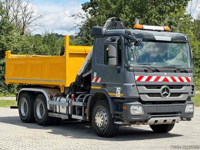Autokran MERCEDES-BENZ ACTROS 2636* KIPPER 4,80 + KRAN/FUNK / 6x4