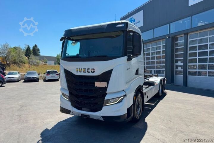 Roll-off tipper truck IVECO AS280X48 6x2 Hiab 21T