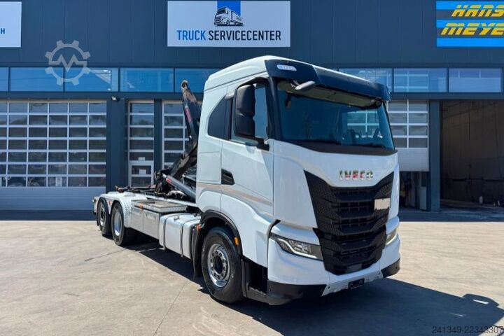 Roll-off tipper truck IVECO AS280X48 6x2 Hiab 21T