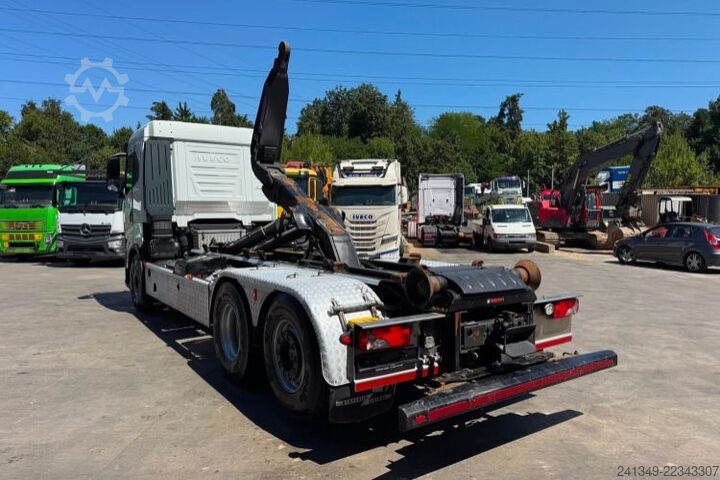 Roll-off tipper truck IVECO AS280X48 6x2 Hiab 21T