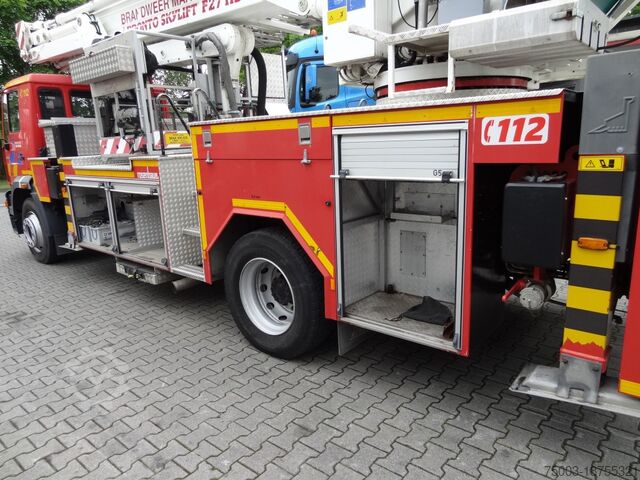 Working platform truck MAN L2000 18.284 Feuerwehr Bronto Skylift 27 Meter