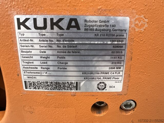 Industrieroboter KUKA KR 210 R2700 prime