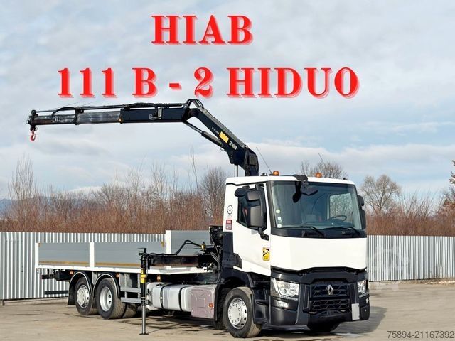 Autokran RENAULT T 380 * HIAB 111 B - 2 HIDUO + FUNK / 6x2!