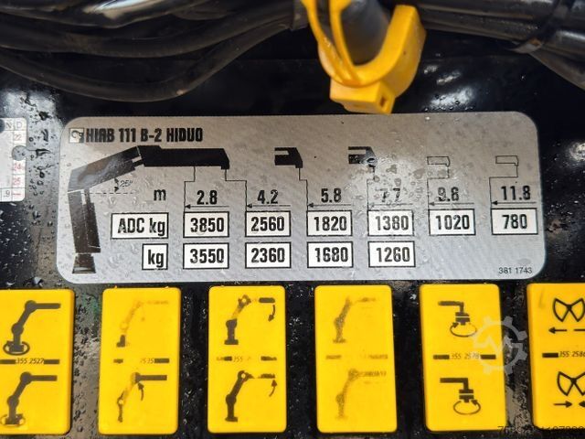 Autokran RENAULT T 380 * HIAB 111 B - 2 HIDUO + FUNK / 6x2!