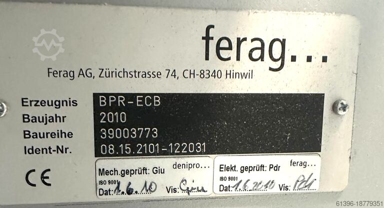 FERAG BPR-ECB accumulation belt FERAG BPR-ECB