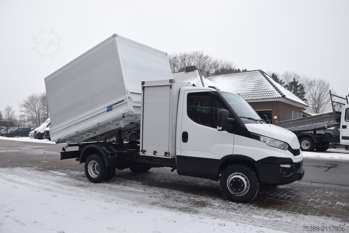Transporter mit Kipper Iveco Daily  70 C21 Meiller Kipper AHK Tempo. Werkzeugk
