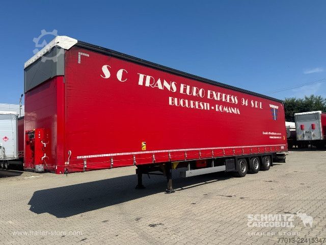 Open semitrailer with tarp Schmitz Cargobull Curtainsider Mega