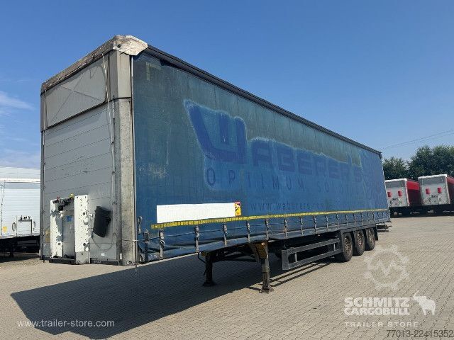 Open semitrailer with tarp Schmitz Cargobull Curtainsider Mega