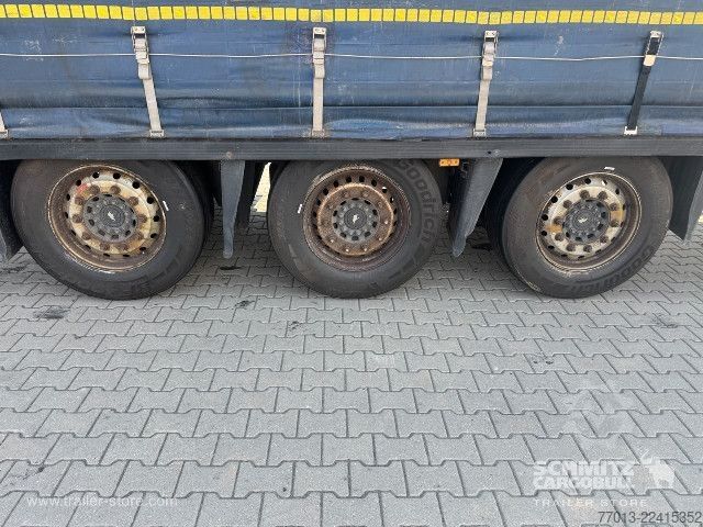 Open semitrailer with tarp Schmitz Cargobull Curtainsider Mega