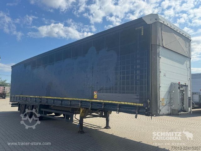 Open semitrailer with tarp Schmitz Cargobull Curtainsider Mega