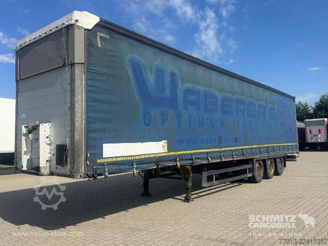 Open semitrailer with tarp Schmitz Cargobull Curtainsider Mega