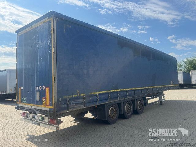 Open semitrailer with tarp Schmitz Cargobull Curtainsider Mega