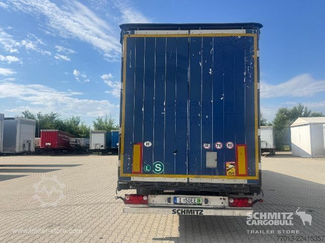 Open semitrailer with tarp Schmitz Cargobull Curtainsider Mega