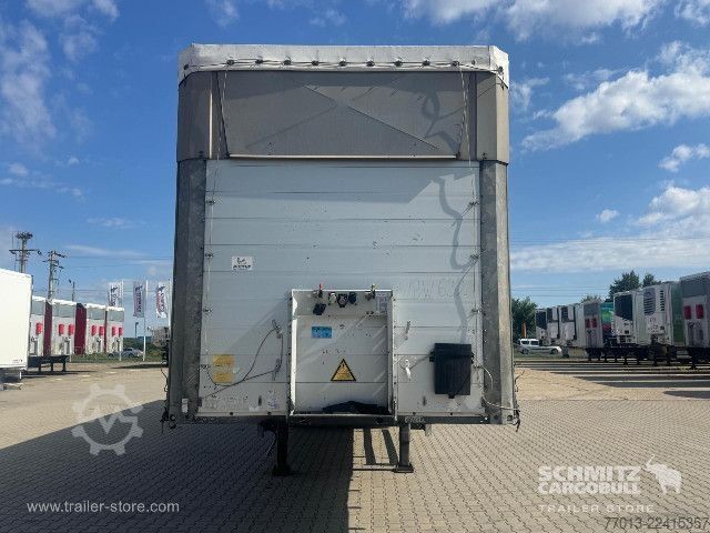 Open semitrailer with tarp Schmitz Cargobull Curtainsider Mega