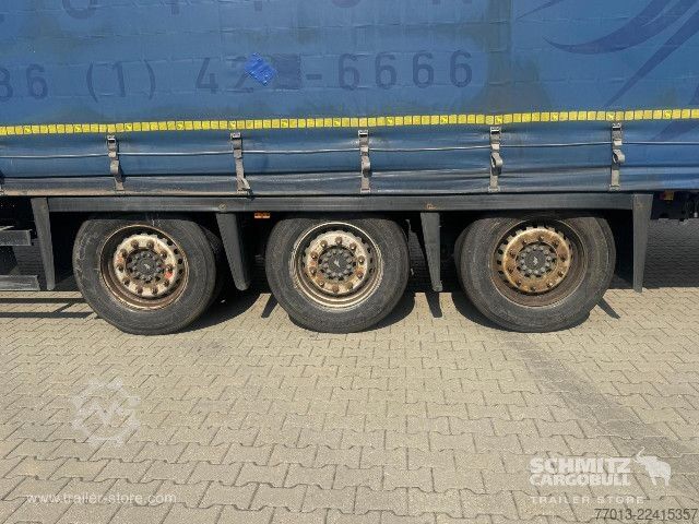 Open semitrailer with tarp Schmitz Cargobull Curtainsider Mega