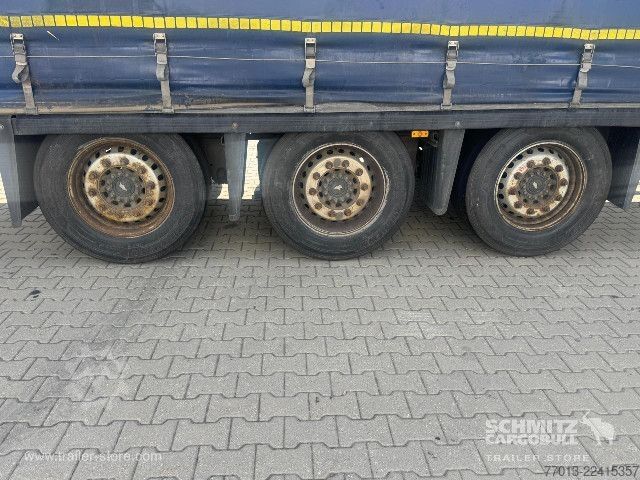 Open semitrailer with tarp Schmitz Cargobull Curtainsider Mega