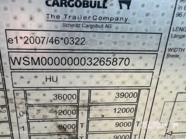 Open semitrailer with tarp Schmitz Cargobull Curtainsider Mega