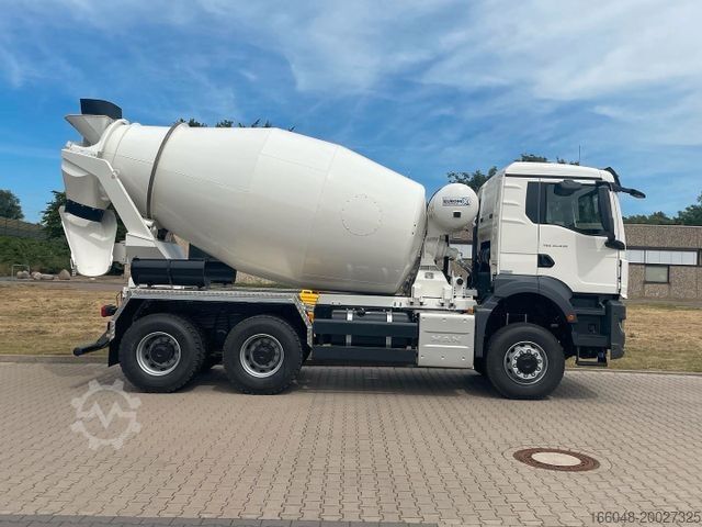 Concrete mixer truck MAN TGS 33.440 / 6X6 Euro6e Euromix MTP EM 7 L