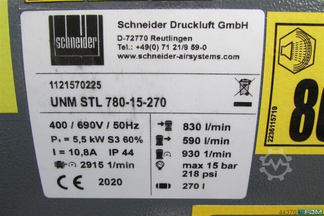 Schneider Druckluft UNM STL 780-15-270 C 