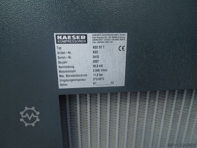 Screw compressor Kaeser ASD57T