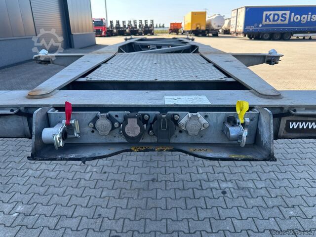 Container transportation Van Hool 3-ASSIGE OPLEGGER 20FT/30FT ADR CHASSIS / galva...