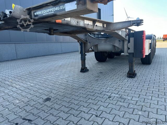 Container transportation Van Hool 3-ASSIGE OPLEGGER 20FT/30FT ADR CHASSIS / galva...