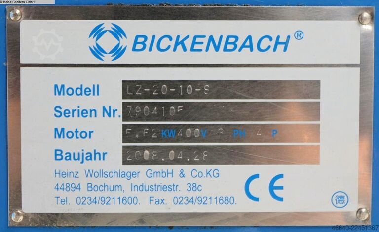 Lathe-conventional-electronic BICKENBACH LE-20-10-S