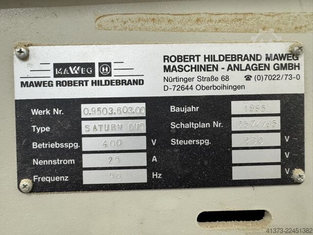 Sanding machine MAWEG HILDEBRAND Saturn Duo
