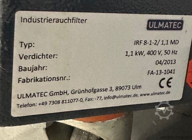 Mobile Absauganlage Ulmatec IRF 8-1-2 / 1,1 MD