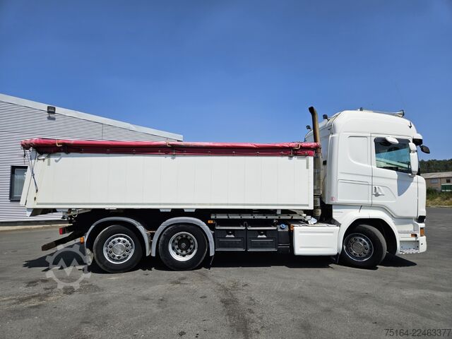 Tipper truck SCANIA R 520 6x2 Nachlauflenkachse