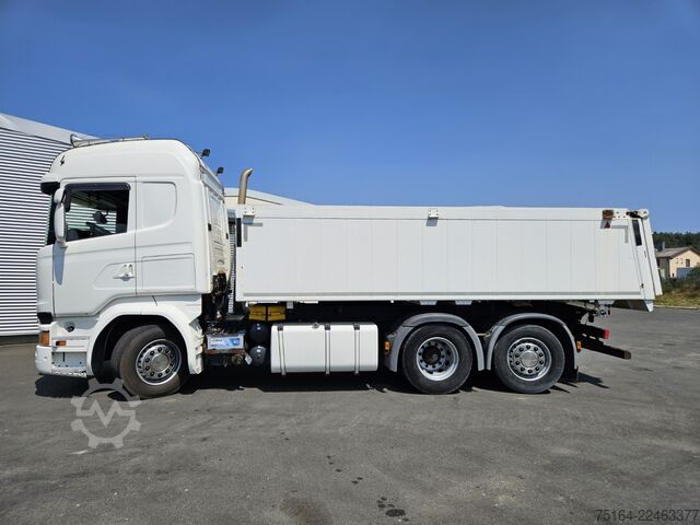 Tipper truck SCANIA R 520 6x2 Nachlauflenkachse