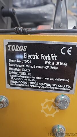 Front loader forklift TOROS TDF20