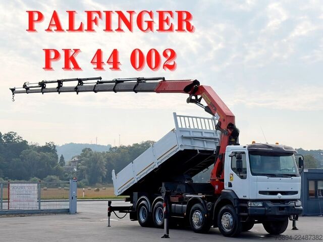 Autokran RENAULT KERAX 420 DCI *KIPPER 5,35m + PK 44 002/FUNK*8x4