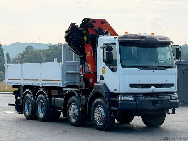 Autokran RENAULT KERAX 420 DCI *KIPPER 5,35m + PK 44 002/FUNK*8x4