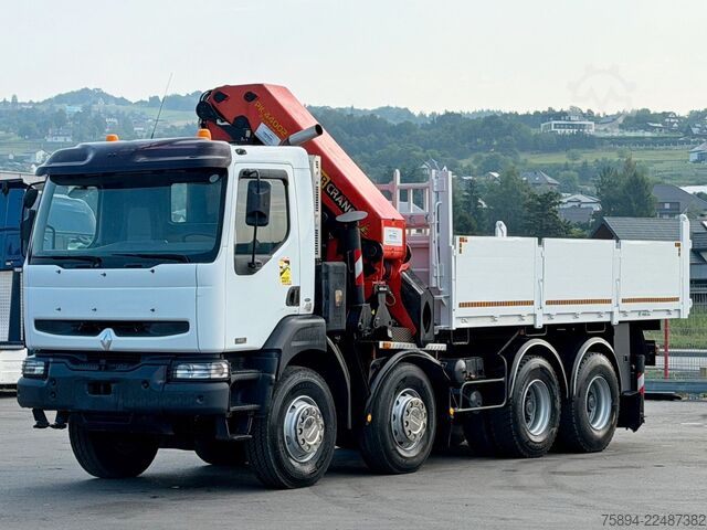 Autokran RENAULT KERAX 420 DCI *KIPPER 5,35m + PK 44 002/FUNK*8x4